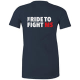 MS Gong Ride Women's T-Shirt - Navy