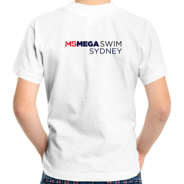 MS Mega Swim Sydney  - Kids White T-shirt