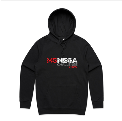 MS Mega Swim Canberra - Men Black Hoodie