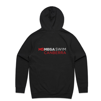 MS Mega Swim Canberra - Men Black Hoodie