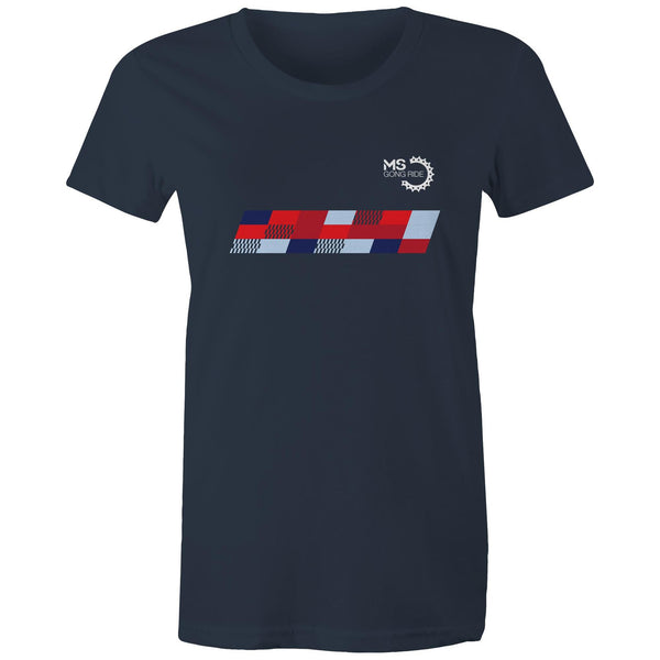 MS Gong Ride Women's T-Shirt - Navy