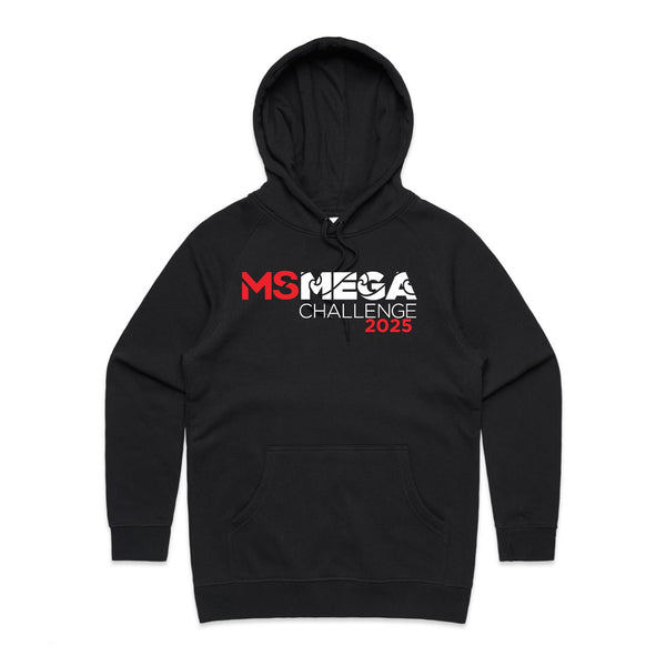 MS Mega Swim Hobart  - Women's Black Hoodie