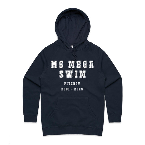 MS Mega Swim Hoodie - Fitzroy 25th - WOMENS NAVY