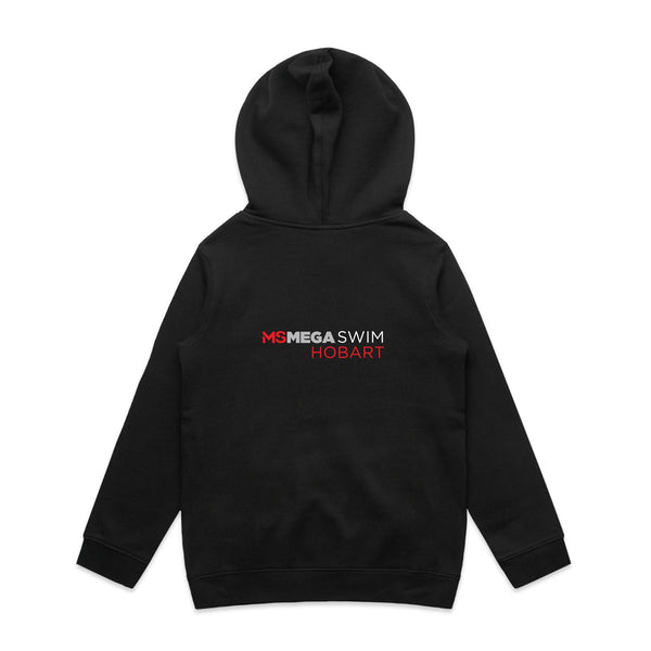 MS Mega Swim Hobart  - Kid's Black Hoodie