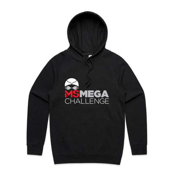 MS Mega Swim Unisex Black Hoodie