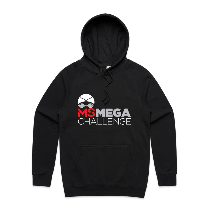 MS Mega Swim Unisex Black Hoodie