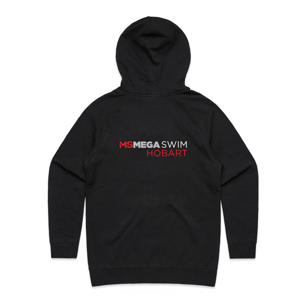 MS Mega Swim Hobart  - Women's Black Hoodie