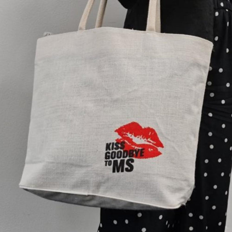 Kiss Goodbye to MS Jute Tote Bag